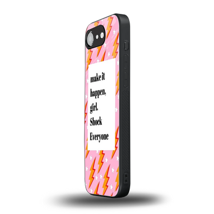 Shock Everyone iphone 16e mobile cover | shockproof glass phone case