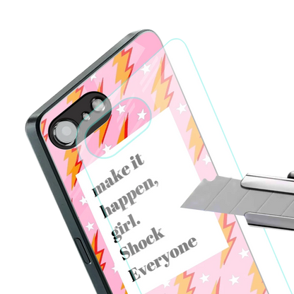 Shock Everyone stylish phone case for iphone 16e | glossy glass and slim fit