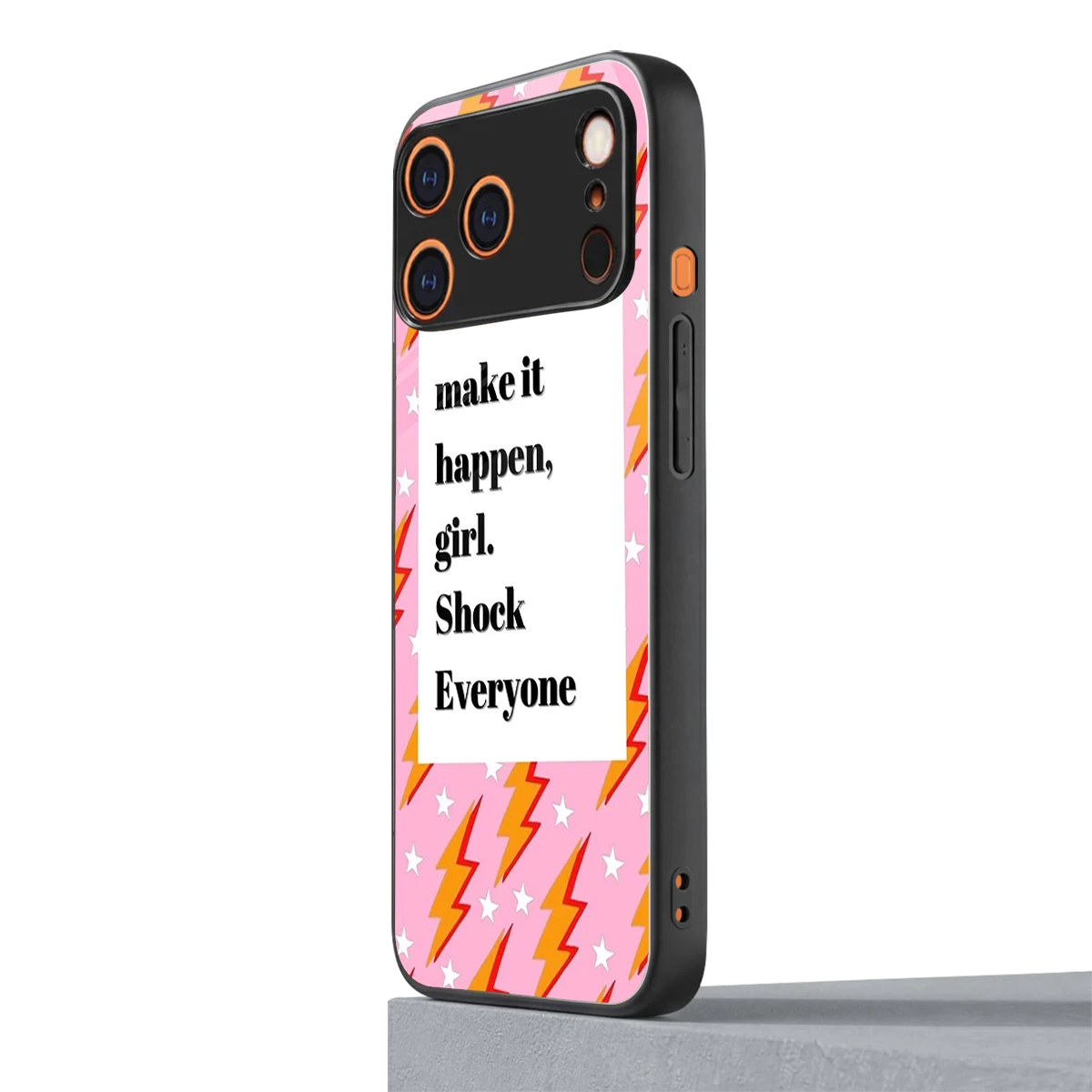 Shock Everyone iphone 17 pro mobile cover | shockproof glass phone case