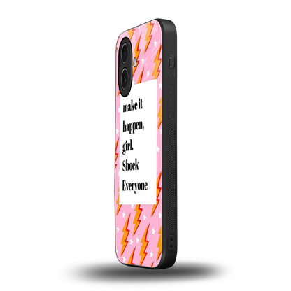 Shock Everyone iphone 17 mobile cover | shockproof glass phone case