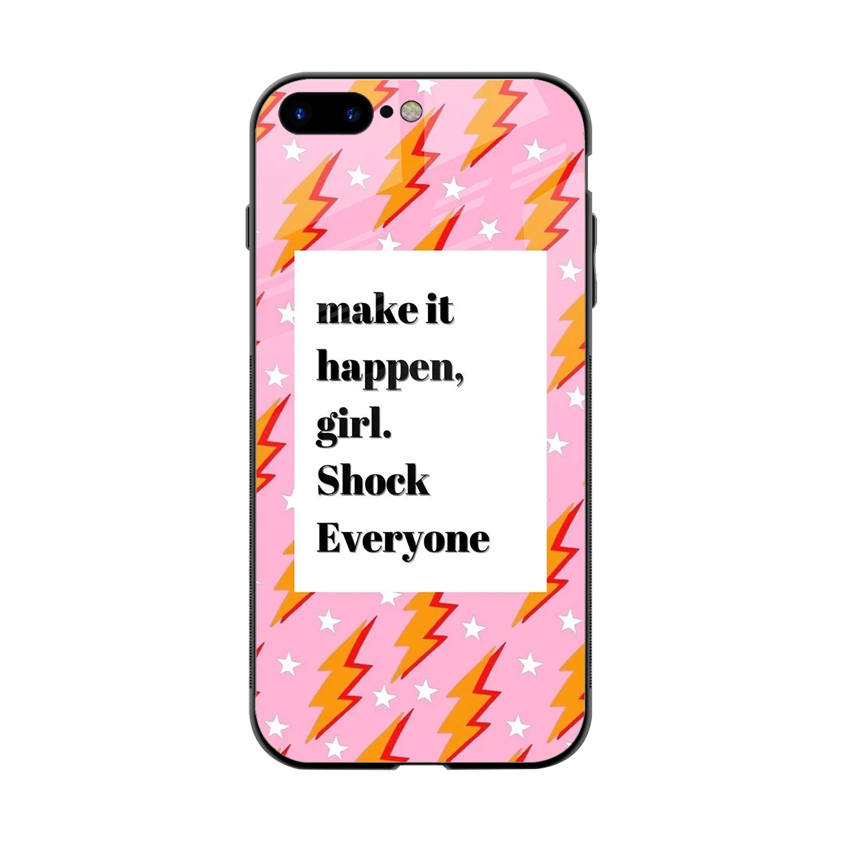 Shock Everyone back phone cover | glass case for iphone 8 plus