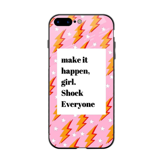 Shock Everyone back phone cover | glass case for iphone 8 plus