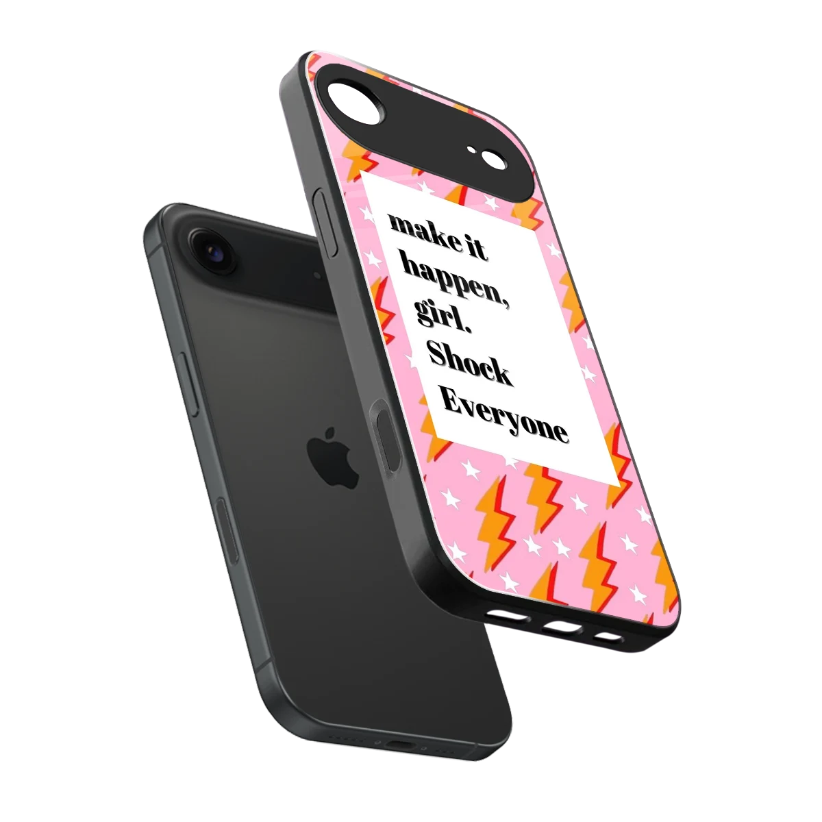 Shock Everyone sleek iphone air cover with tempered glass back and TPU edges