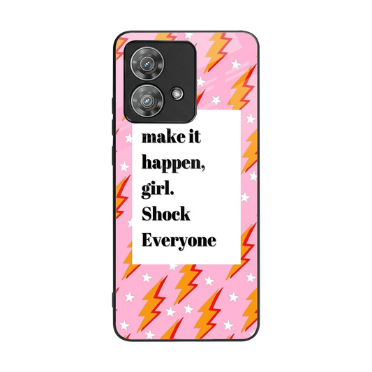 Shock Everyone back phone cover | glass case for motorola edge 40 neo 5g