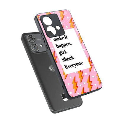 Shock Everyone sleek motorola edge 40 neo 5g cover with tempered glass back and TPU edges