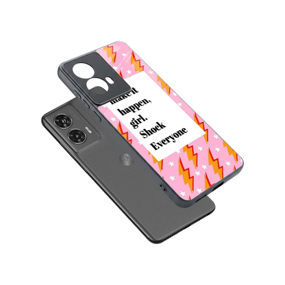 Shock Everyone sleek motorola edge 50 fusion cover with tempered glass back and TPU edges