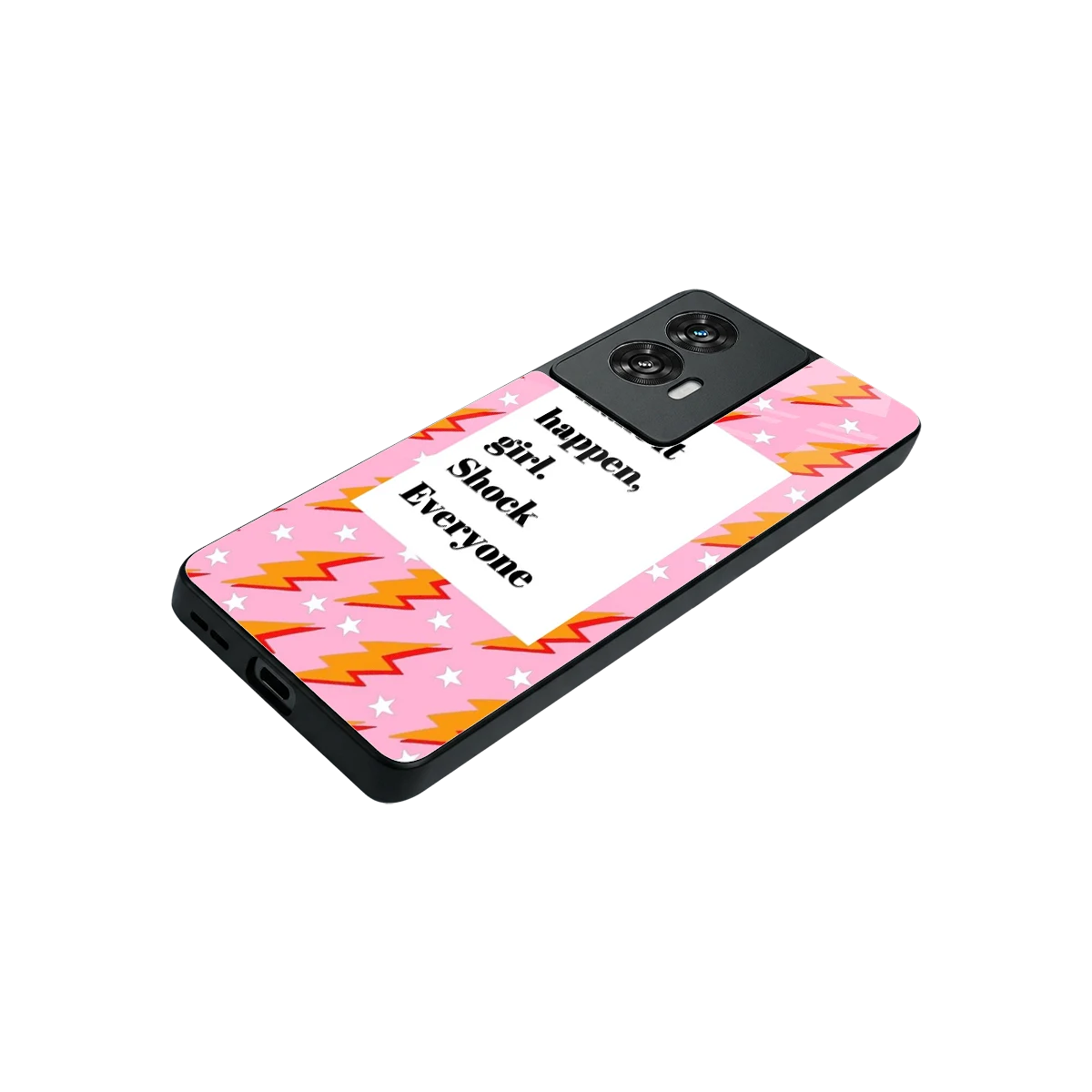 Shock Everyone stylish phone case for motorola edge 50 fusion | glossy glass and slim fit