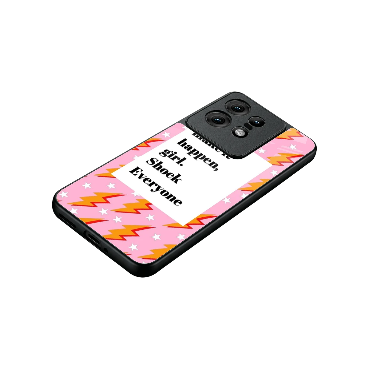 Shock Everyone stylish phone case for motorola edge 50 pro | glossy glass and slim fit