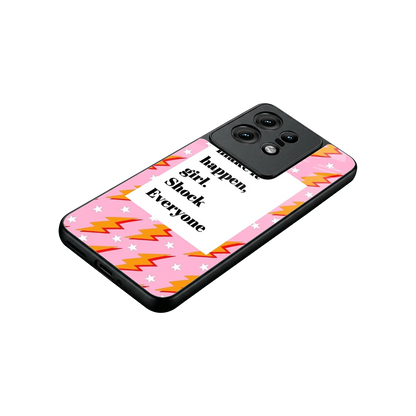 Shock Everyone stylish phone case for motorola edge 50 pro | glossy glass and slim fit