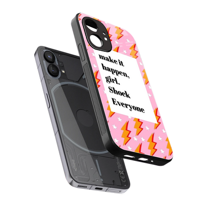 Shock Everyone sleek nothing phone 1 cover with tempered glass back and TPU edges