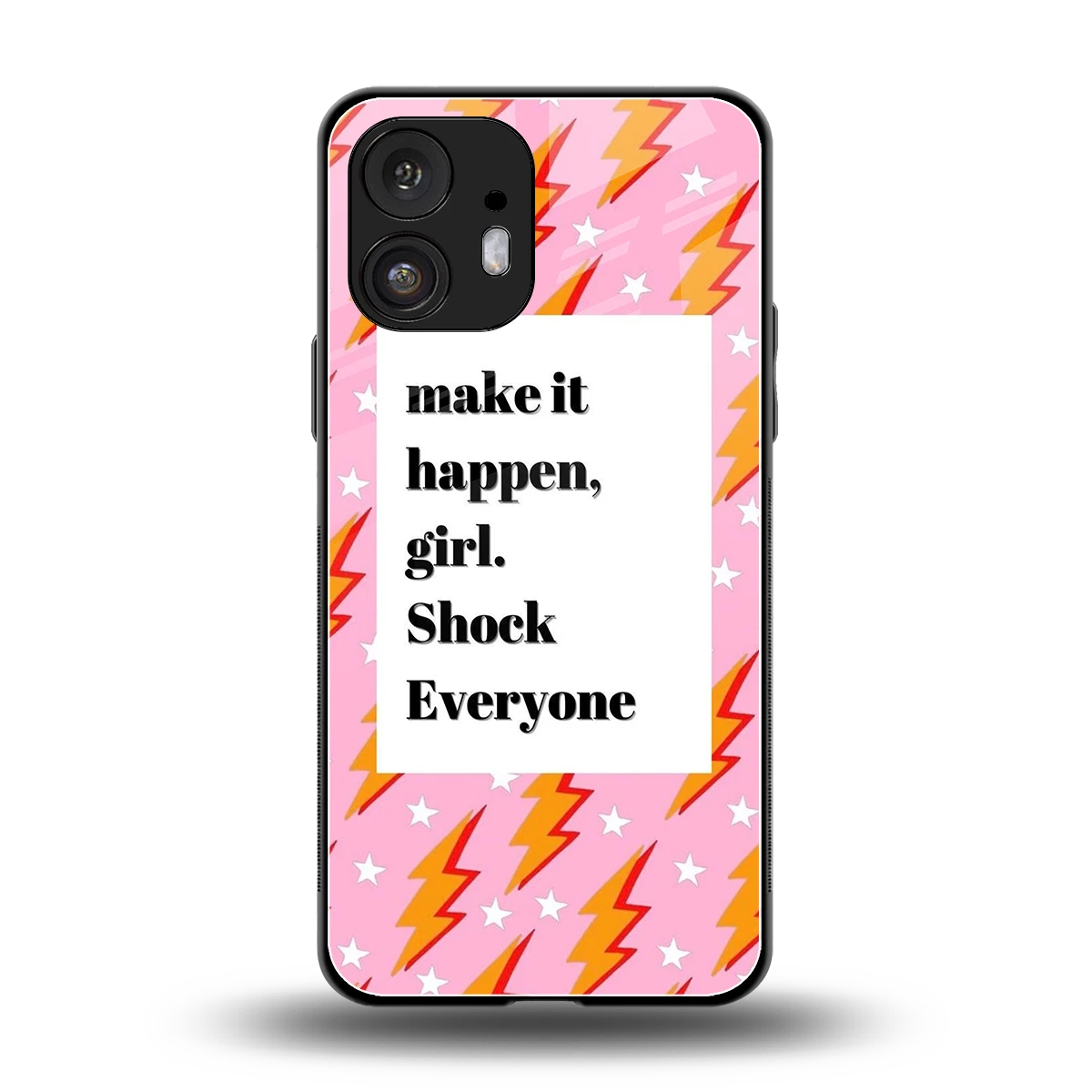 Shock Everyone back phone cover | glass case for nothing phone 2