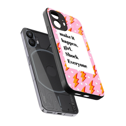 Shock Everyone sleek nothing phone 2 cover with tempered glass back and TPU edges