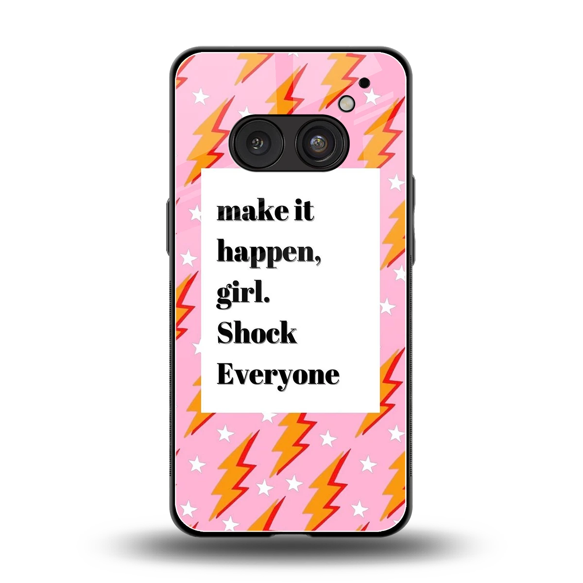 Shock Everyone back phone cover | glass case for nothing phone 2a plus