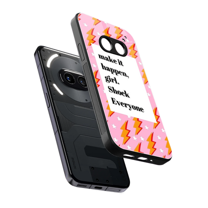 Shock Everyone sleek nothing phone 2a cover with tempered glass back and TPU edges