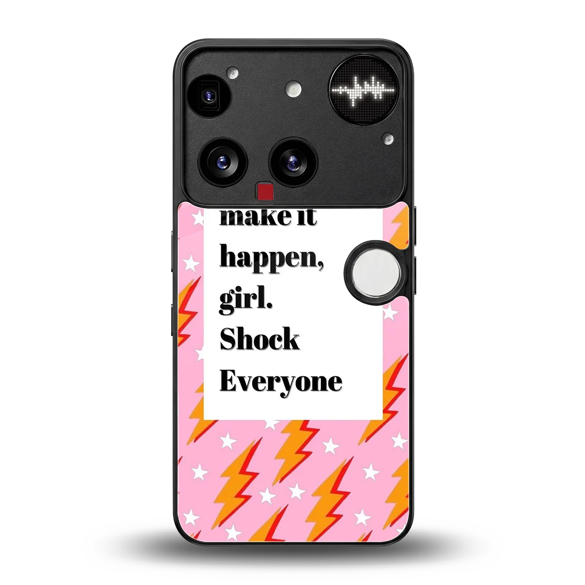 Shock Everyone back phone cover | glass case for nothing phone 3