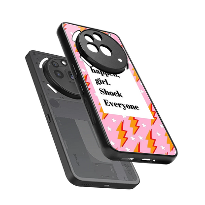 Shock Everyone sleek nothing phone 3a pro cover with tempered glass back and TPU edges