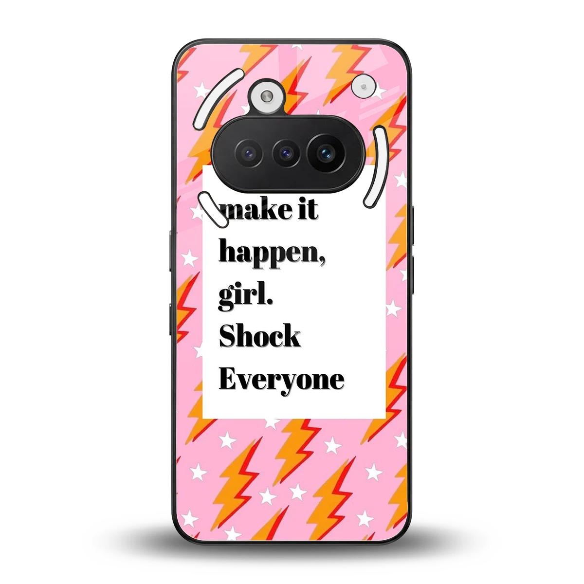 Shock Everyone back phone cover | glass case for nothing phone 3a