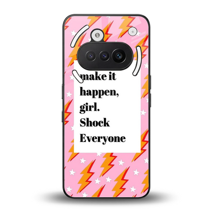 Shock Everyone back phone cover | glass case for nothing phone 3a