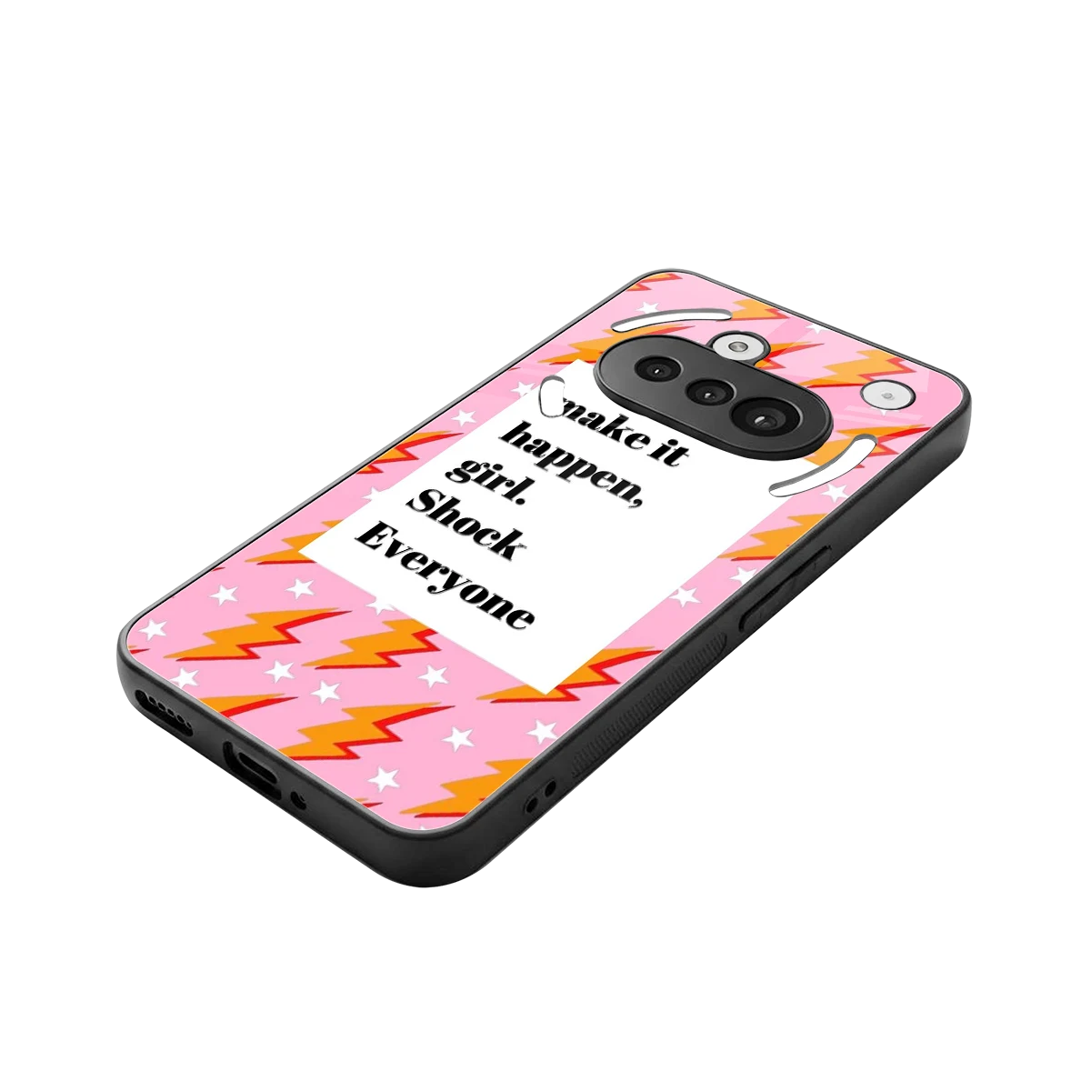 Shock Everyone stylish phone case for nothing phone 3a | glossy glass and slim fit