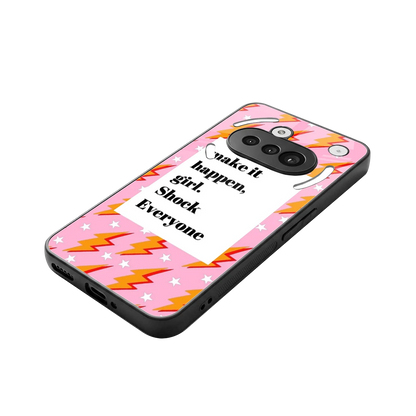 Shock Everyone stylish phone case for nothing phone 3a | glossy glass and slim fit