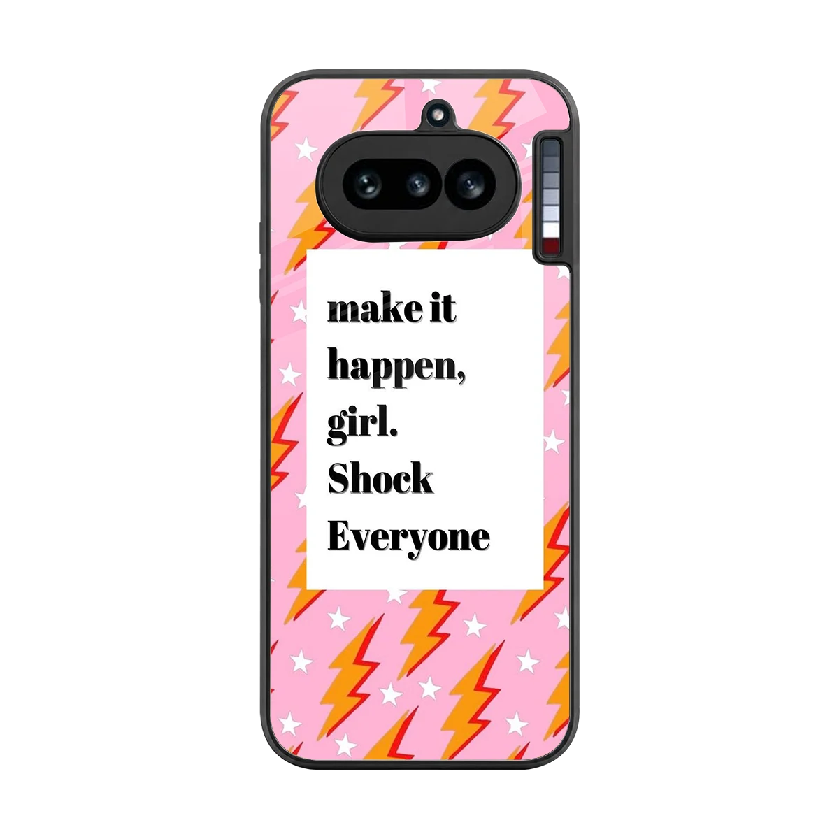 Shock Everyone back phone cover | glass case for nothing phone 4a