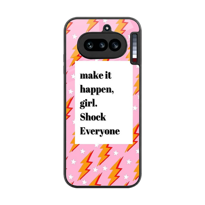 Shock Everyone back phone cover | glass case for nothing phone 4a