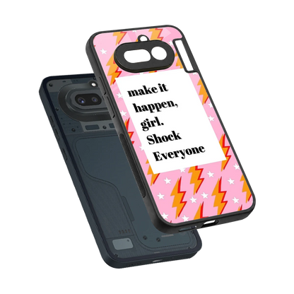 Shock Everyone sleek nothing phone 4a cover with tempered glass back and TPU edges