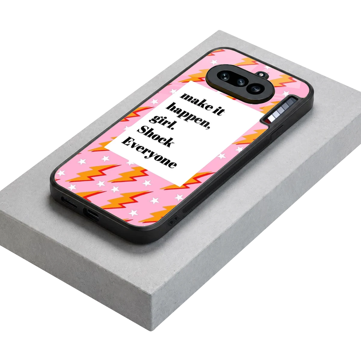 Shock Everyone stylish phone case for nothing phone 4a | glossy glass and slim fit