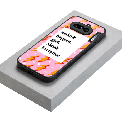 Shock Everyone stylish phone case for nothing phone 4a | glossy glass and slim fit
