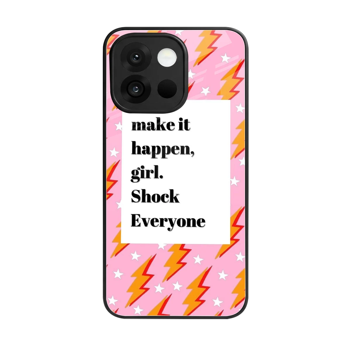Shock Everyone back phone cover | glass case for oneplus 13s