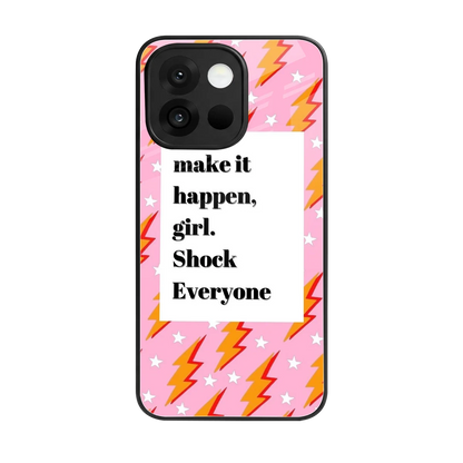 Shock Everyone back phone cover | glass case for oneplus 13s