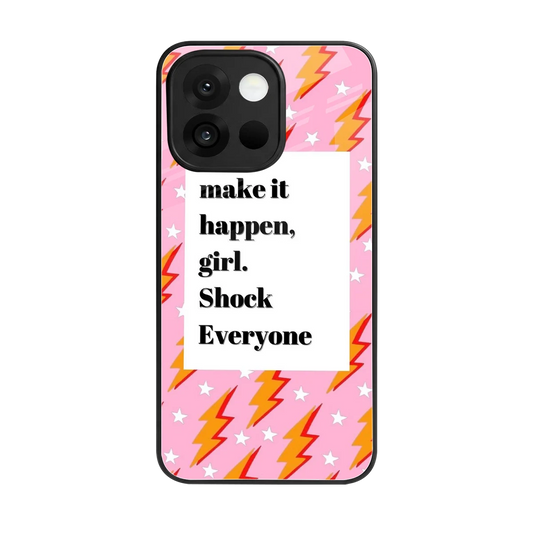 Shock Everyone back phone cover | glass case for oneplus 13s