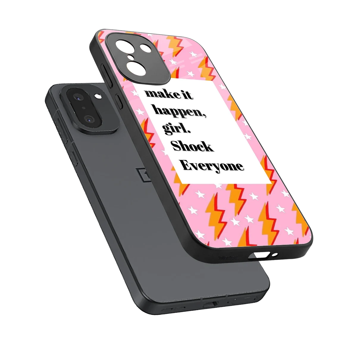 Shock Everyone sleek oneplus 15r cover with tempered glass back and TPU edges