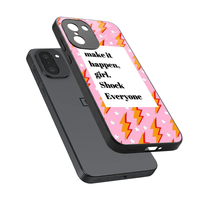 Shock Everyone sleek oneplus 15r cover with tempered glass back and TPU edges
