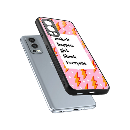Shock Everyone sleek oneplus nord 2 cover with tempered glass back and TPU edges