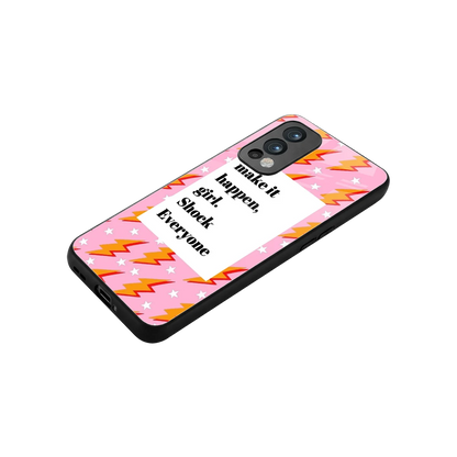 Shock Everyone stylish phone case for oneplus nord 2 | glossy glass and slim fit