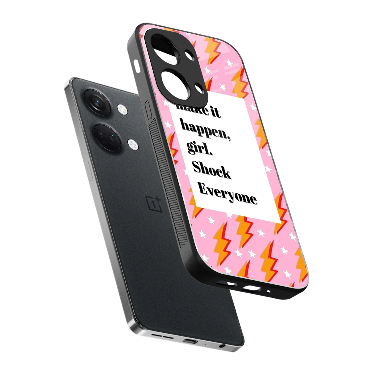 Shock Everyone sleek oneplus nord 3 cover with tempered glass back and TPU edges