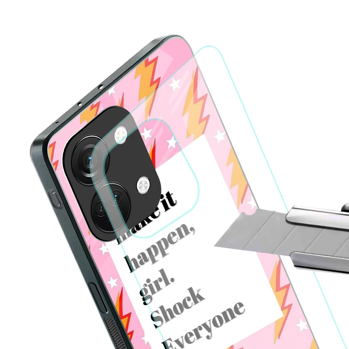 Shock Everyone stylish phone case for oneplus nord 3 | glossy glass and slim fit