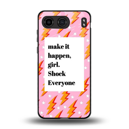 Shock Everyone back phone cover | glass case for oneplus nord 4
