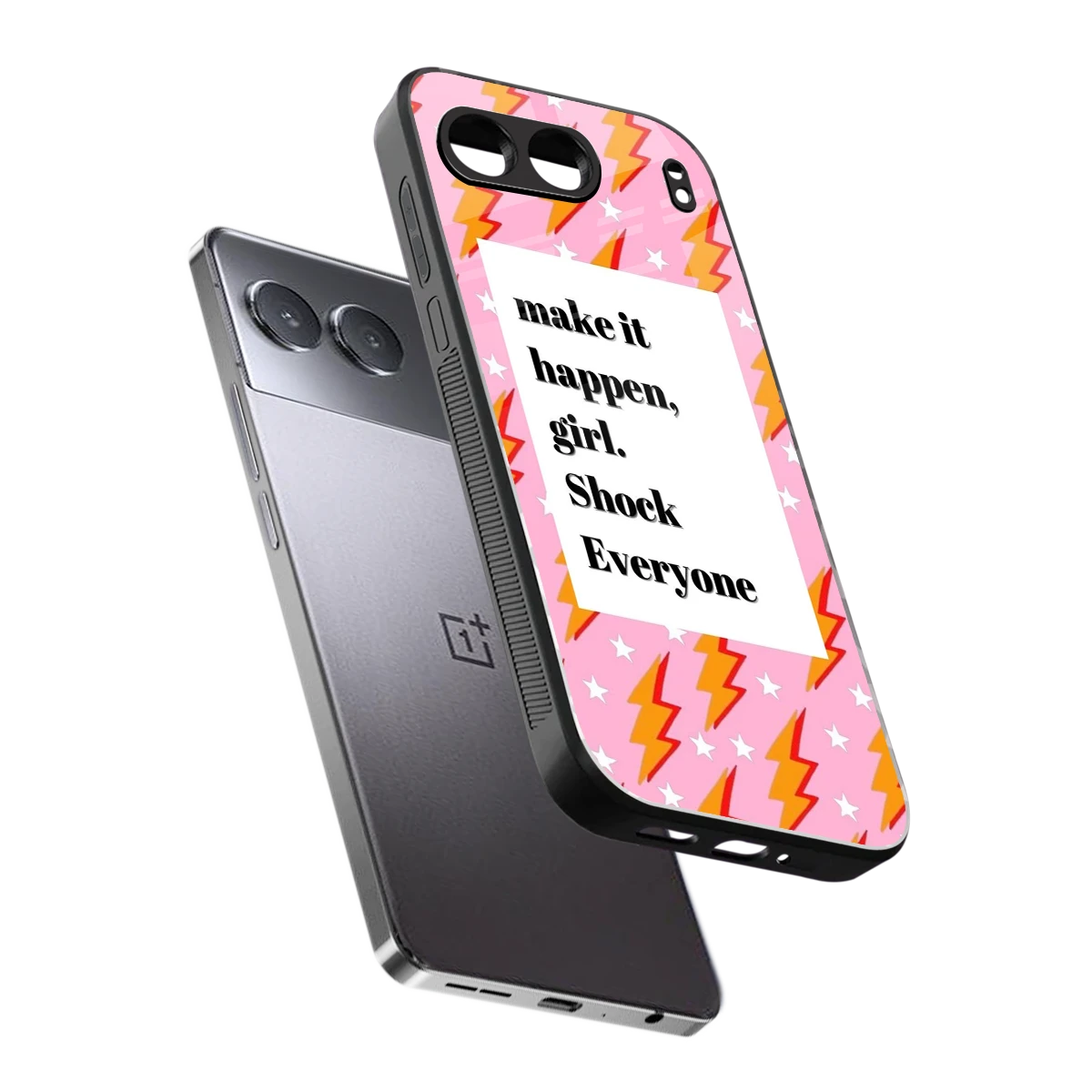 Shock Everyone sleek oneplus nord 4 cover with tempered glass back and TPU edges