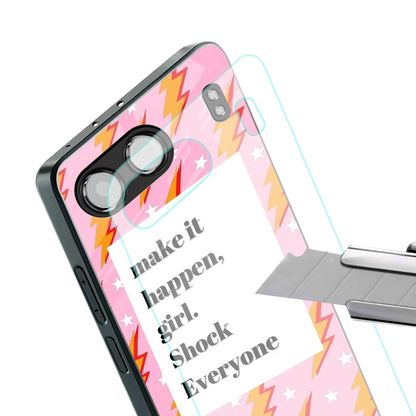 Shock Everyone stylish phone case for oneplus nord 4 | glossy glass and slim fit