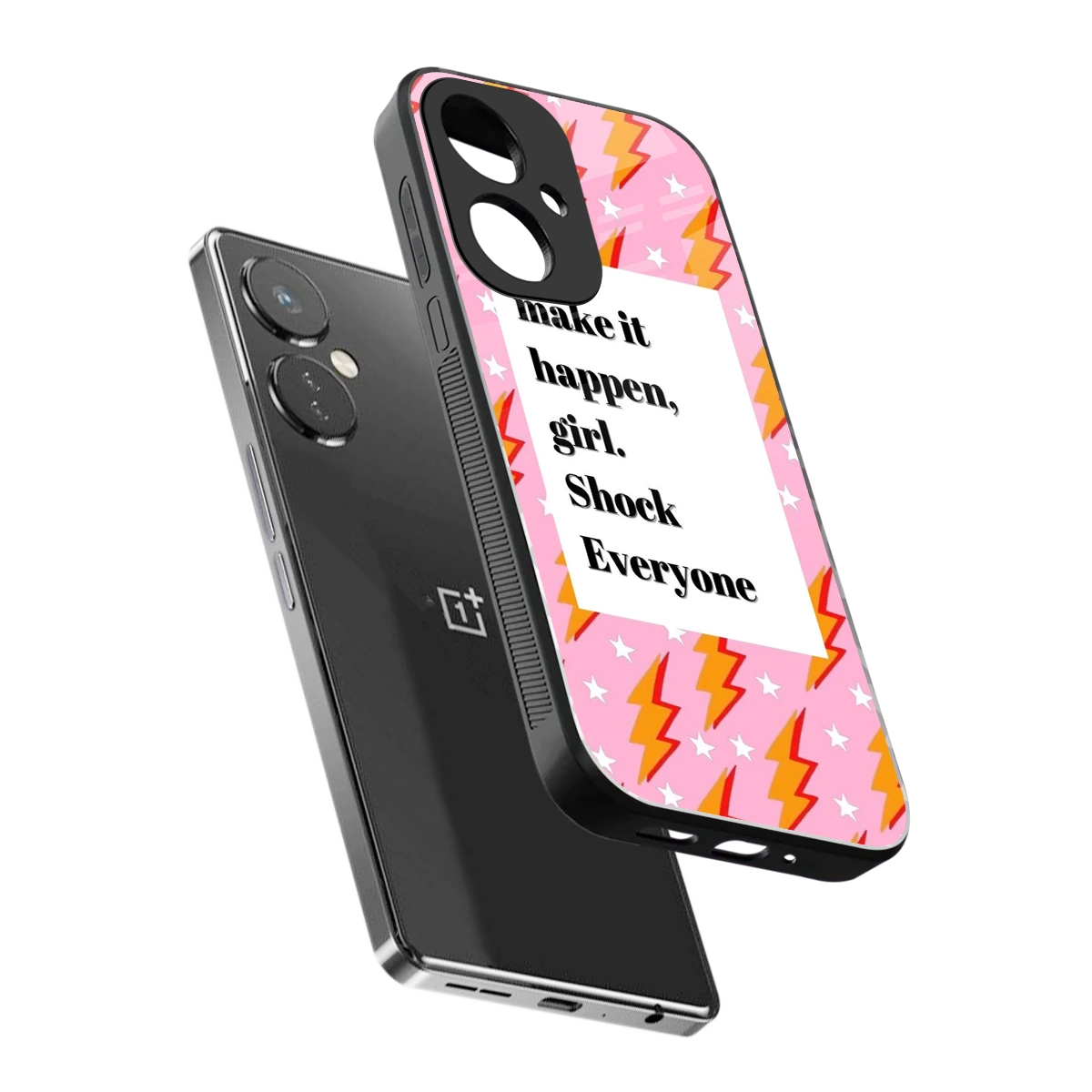 Shock Everyone sleek oneplus nord ce 3 cover with tempered glass back and TPU edges
