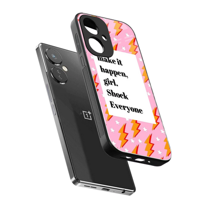 Shock Everyone sleek oneplus nord ce 3 cover with tempered glass back and TPU edges