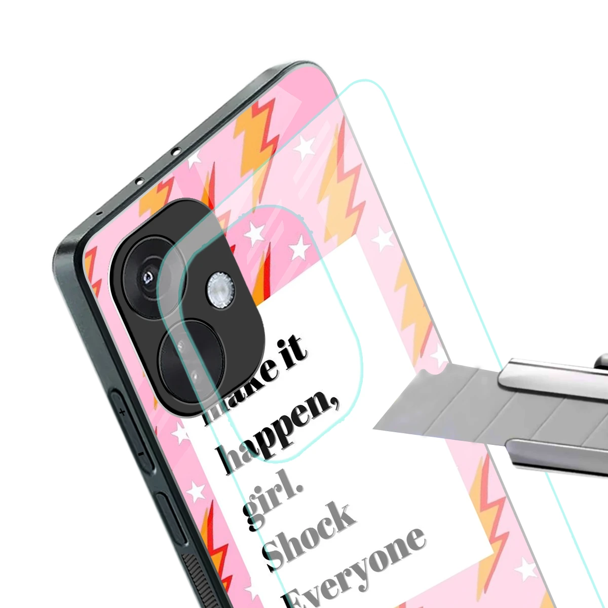 Shock Everyone stylish phone case for oneplus nord ce 3 | glossy glass and slim fit