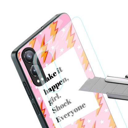 Shock Everyone stylish phone case for oneplus nord ce 4 lite | glossy glass and slim fit