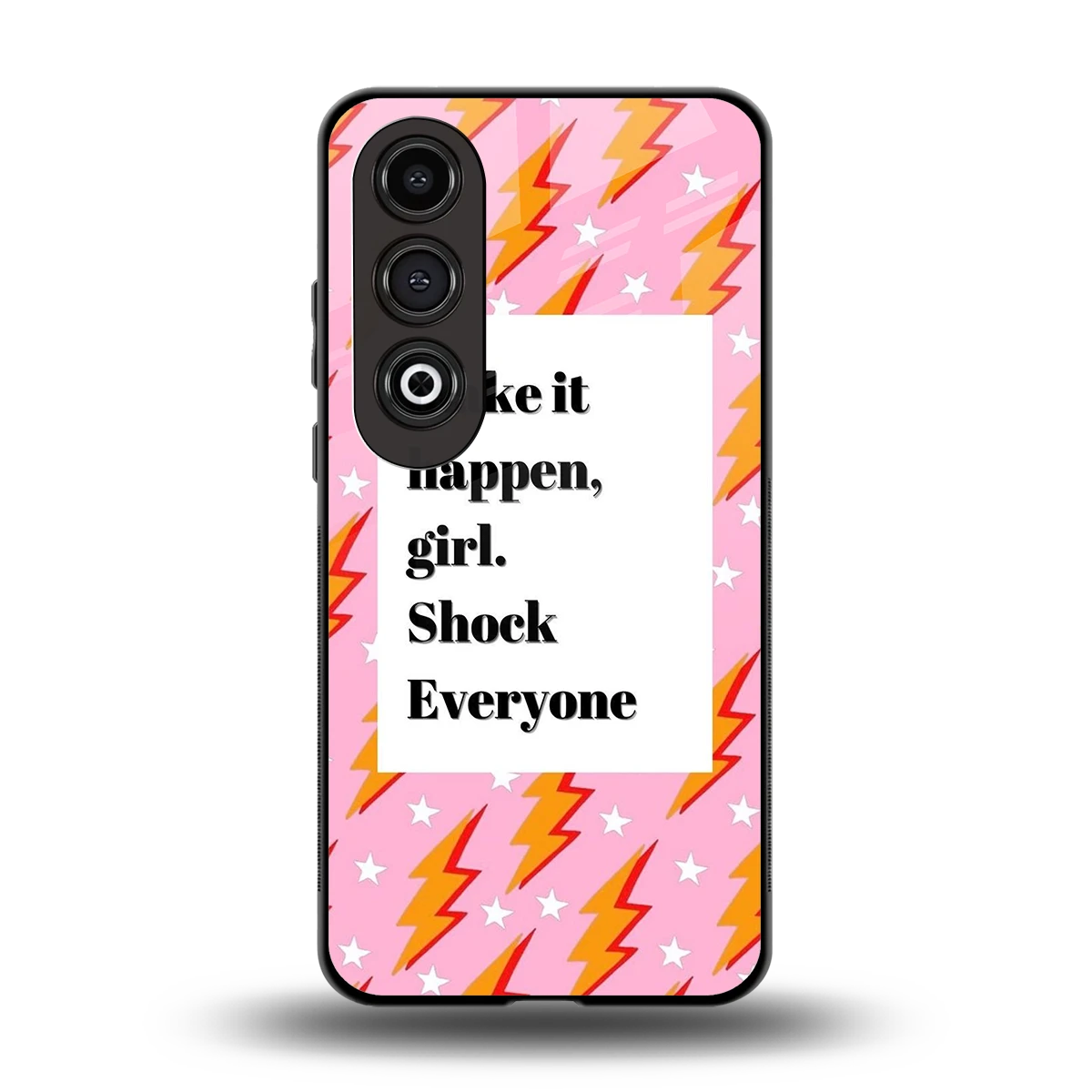 Shock Everyone back phone cover | glass case for oneplus nord ce 4