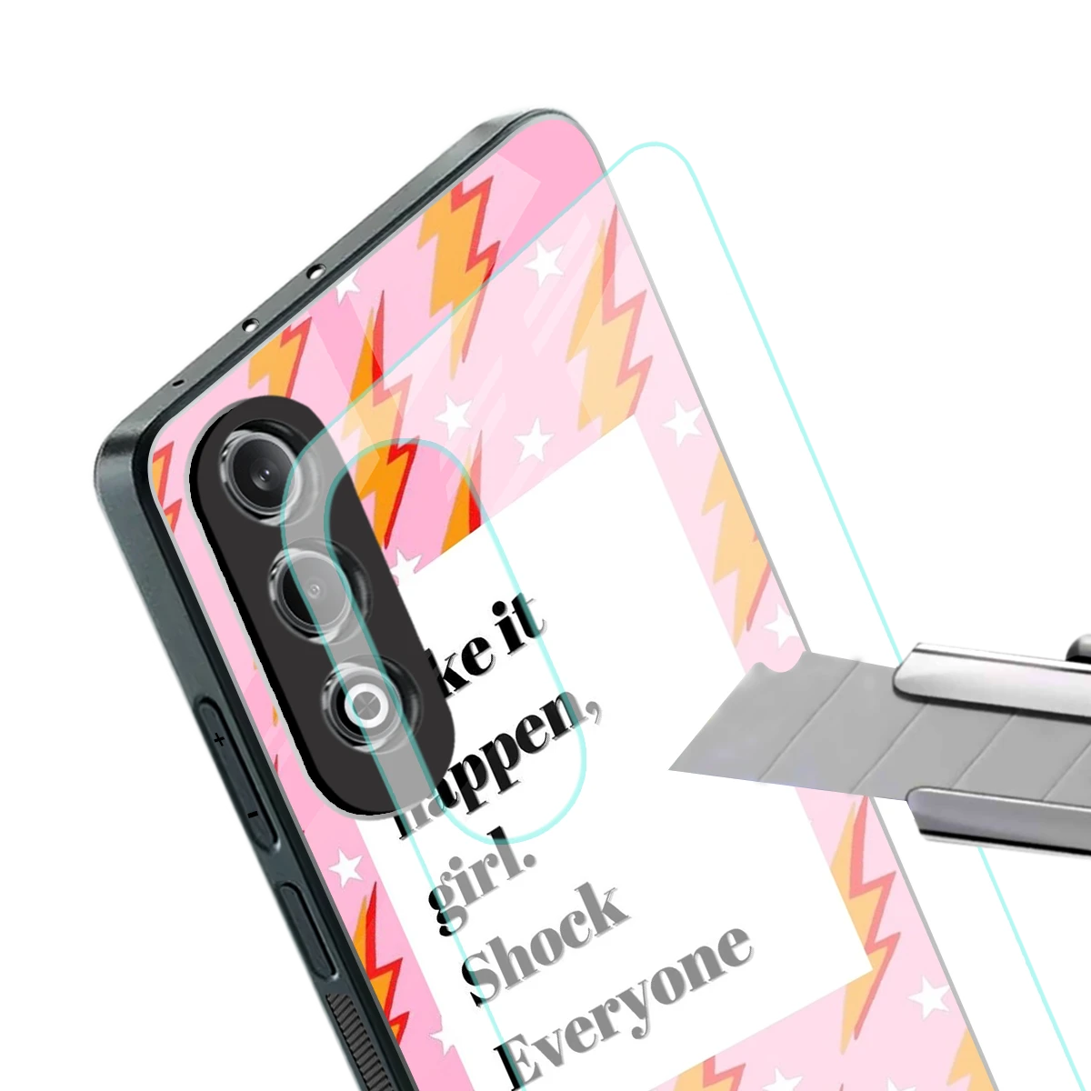 Shock Everyone stylish phone case for oneplus nord ce 4 | glossy glass and slim fit