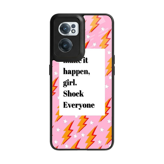 Shock Everyone back phone cover | glass case for oneplus nord ce 2