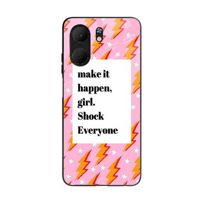 Shock Everyone back phone cover | glass case for oppo a5x 5g