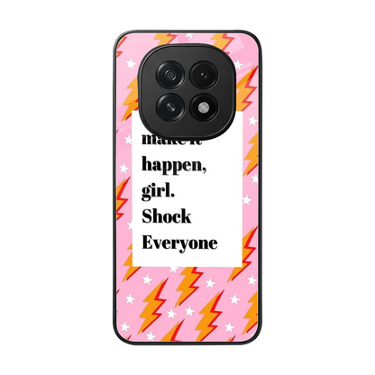 Shock Everyone back phone cover | glass case for oppo f29 5g